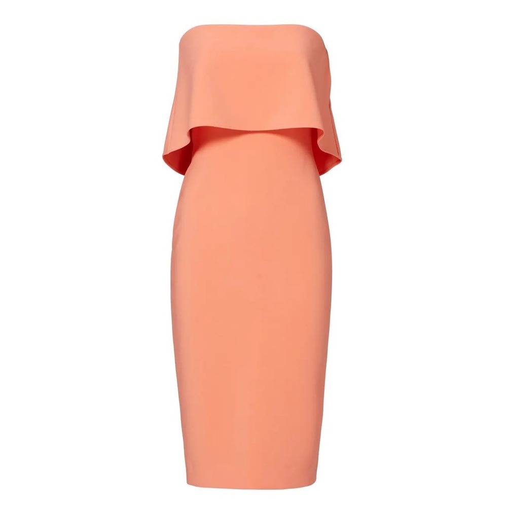 LIKELY Dress Womens 6 Revolve Driggs Strapless Popover Midi Dress Coral Pink - Picture 2 of 8